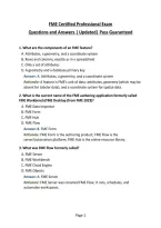 FME Certified Professional Exam Questions and Answers &vert; Updated&vert; Pass Guaranteed