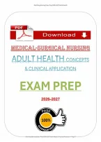 Med-Surg Nursing Exam Prep &lpar;PDF&rpar; &vert; &lpar;2026&rpar; Adult Health &vert; Clinical Application