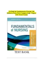 TEST BANK FOR Fundamentals of Nursing by Patricia A&period; Potter &comma; Anne G&period; Perry &comma; Patricia A&period; Stockert &comma; Amy Hall ISBN&colon; 978-0323810340 COMPLETE GUIDE 100&percnt; VERIFIED A&plus; GRADE ASSURED&excl;&excl;&excl;&excl;NEW LATEST UPDATE&excl;&excl;&excl;&excl;&excl;&NewLine;