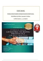 Test Bank for Evidence-Based Geriatric Nursing Protocols for Best Practice 6th Edition Boltz&NewLine;
