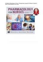 Complete Test Bank for Pharmacology for Nurses A Pathophysiologic Approach 7th Edition by Michael P&period; Adams&comma; Norman Holland & Carol Urban All 1-50 Chapters Included&excl; ALREADY RATED A&plus; 100&percnt; CORRECT ANSWERS