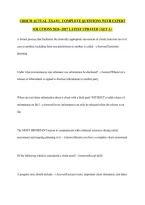 CBHCM ACTUAL  EXAM &vert;  COMPLETE QUESTIONS WITH EXPERT SOLUTIONS 2026 -2027 LATEST UPDATED &vert; GET A&plus;