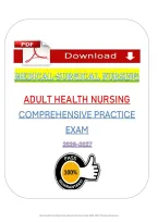 Adult Health Nursing Practice Exam &lpar;PDF&rpar; &vert; &lpar;2026&rpar; Adult Nursing &vert; Comprehensive Review