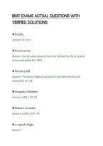 BKAT EXAMS ACTUAL QUESTIONS WITH&NewLine;VERIFIED SOLUTIONS