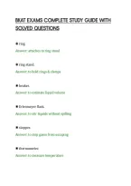 BKAT EXAMS COMPLETE STUDY GUIDE WITH&NewLine;SOLVED QUESTIONS&NewLine;