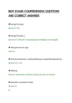 BKAT EXAMS COMPREHENSIVE QUESTIONS&NewLine;AND CORRECT ANSWERS&NewLine;