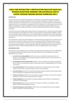 IFSAC FIRE INSTRUCTOR II CERTIFICATION PRACTICE EXAM FULL PACKAGE 