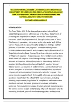 TEXAS WATER WELL DRILLER LICENSE PRACTICE EXAM