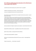 CSE - RRT Exam &vert;&vert; 2026 &lpar;Actual Exam&rpar; Questions with verified Answers &lpar;Latest Update 2026&rpar; UPDATE&excl;&excl;&NewLine;