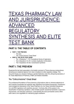 Texas MPJE Law & Jurisprudence Elite Test Bank &lpar;2026&sol;2027&rpar; &ndash; Case-Based Practice Questions&comma; Full Distractor Rationales & Critical Axioms Cheat Sheet &vert; TSBP & DEA Exam Prep