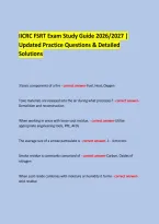  &NewLine;IICRC FSRT Exam Study Guide 2026&sol;2027 &vert; &NewLine;Updated Practice Questions & Detailed Solutions &NewLine;  &NewLine;