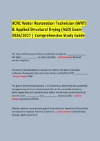 &NewLine; &NewLine;IICRC FSRT Exam Prep 2026&sol;2027 &vert; &NewLine;Comprehensive Study Guide with Practice Questions &NewLine;