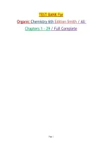 TEST BANK For&NewLine;Organic Chemistry 6th Edition Smith &sol; All Chapters 1 - 29 &sol; Full Complete&NewLine;