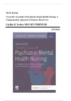 Test Bank for Varcarolis&rsquo; Essentials of Psychiatric Mental Health Nursing&comma; 5th Edition &lpar;Fosbre&comma; 2026&rpar;&comma; Chapter 1-28 &plus; NCLEX Case Studies with Answers 9780323810302 Chapters 1-28 Complete Guide&NewLine;