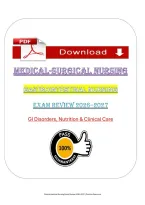 Gastrointestinal Nursing Exam Review &lpar;PDF&rpar; &vert; &lpar;2026&rpar; GI Questions &vert; Clinical Care