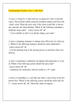 Fundamentals Practice Test A with NGN 2026&sol;2027 &vert; Nursing Exam Prep & Clinical Judgment