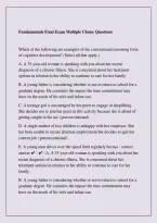 Fundamentals Final Exam Multiple Choice Questions 2026&sol;2027 &vert; Nursing Exam Prep