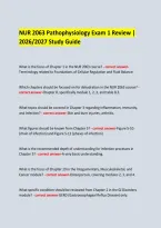  &NewLine;NUR 2063 Pathophysiology Exam 1 Review &vert; 2026&sol;2027 Study Guide &NewLine;