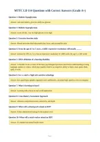 MTTC LD 114 Questions with Correct Answers &lpar;Grade A&plus;&rpar;