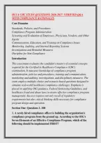 HCCA CHC STUDY QUESTIONS 2026-2027&colon; VERIFIED Q&A &NewLine;WITH COMPLIANCE RATIONALES 