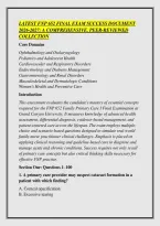 LATEST FNP 652 FINAL EXAM SUCCESS DOCUMENT &NewLine;2026-2027&colon; A COMPREHENSIVE&comma; PEER-REVIEWED &NewLine;COLLECTION 