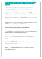 LIFEGUARD WRITTEN TEST NEWEST TEST 2025 &vert; QUESTIONS AND CORRECT ANSWERS &vert; GRADED A&plus; &vert; VERIFIED ANSWERS &vert; JUST RELEASED&NewLine;&NewLine;