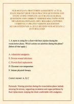 NUR 445 EXAM 1 PROCTORED ASSESSMENT ACTUAL EXAM 2026&sol;2027 HIGH YIELD PRACTICE QUESTIONS AND STUDY GUIDE COMPLETE ACCURATE EXAM REAL QUESTIONS AND CORRECT VERIFIED SOLUTIONS WITH DETAILED RATIONALES &lpar;100&percnt; RELIABLE ANSWERS&rpar; CURRENTLY UPDATED VERSION 2026 ED