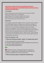 MSSC QUALITY PRACTICES & MEASUREMENT 2026-2027&colon; &NewLine;COMPLETE COVERAGE OF BLUEPRINT READING&comma; MEASUREMENT&comma; &NewLine;AND QUALITY PRACTICES