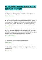 BSC 108 EXAMS SET FULL QUESTIONS AND&NewLine;COMPLETE SOLUTIONS&NewLine;