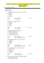 Structure Function of the Body 16th Edition by Kevin T&period; Patton and Gary A&period; Thibodeau Test Bank