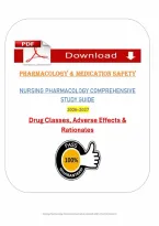 Nursing Pharmacology Study Guide &lpar;PDF&rpar; &vert; &lpar;2026&rpar; Drug Classes &vert; Medication Safety