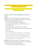 California Certified Engineering Geologist Exam Practice Test Questions And Correct Answers &lpar;Verified Answers&rpar; Plus Rationales 2026 Q&A &vert; Instant Download Pdf