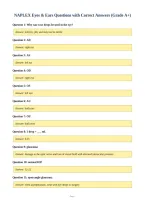 NAPLEX Eyes & Ears Questions with Correct Answers &lpar;Grade A&plus;&rpar;