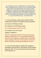 NU 170 FINAL EXAM &sol; APPROVED NU 170 MATERNAL CHILD NURSING FINAL EXAM ACTUAL 2026&sol;2027 HIGH YIELD PRACTICE QUESTIONS AND STUDY GUIDE COMPLETE ACCURATE EXAM REAL QUESTIONS AND CORRECT VERIFIED SOLUTIONS WITH DETAILED RATIONALES &lpar;100&percnt; RELIABLE ANSWERS&rpar; CURR