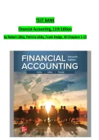 Test Bank for Financial Accounting&comma; 11th Edition by Robert Libby&comma; Patricia Libby & Frank Hodge &ndash; All Chapters 1&ndash;13 &lpar;2025&sol;2026 Update&rpar;