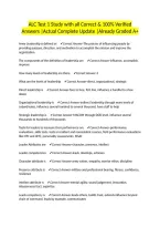 ALC Test 1 Study with all Correct & 100&percnt; Verified Answers &vert;Actual Complete Update &vert;Already Graded A&plus;