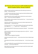 ALC FO Exam with all Correct & 100&percnt; Verified Answers &vert;Actual Complete Update &vert;Already Graded A&plus;