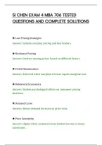 SI CHEN EXAM 6 MBA 706 ACTUAL&NewLine;PAPER SOLVED QUESTIONS