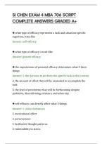 SI CHEN EXAM 4 MBA 706 TESTED&NewLine;QUESTIONS AND COMPLETE SOLUTIONS