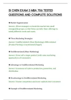SI CHEN EXAM 3 MBA 706 TESTED&NewLine;QUESTIONS AND COMPLETE SOLUTIONS