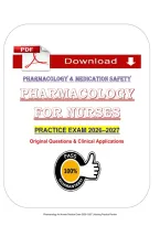 Pharmacology for Nurses Practice Exam &lpar;PDF&rpar; &vert; &lpar;2026&rpar; Pharmacology Questions &vert; Clinical Applications