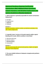 RNC-MNN Maternal Newborn Nursing Certification Exam &vert; Practice Questions & Study Guide