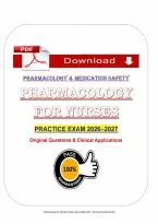 Pharmacology for Nurses Practice Exam &lpar;PDF&rpar; &vert; &lpar;2026&rpar; Pharmacology Questions &vert; Clinical Applications