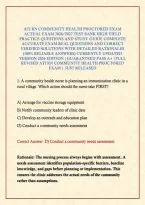 ATI RN COMMUNITY HEALTH PROCTORED EXAM ACTUAL EXAM 2026&sol;2027 TEST BANK HIGH YIELD PRACTICE QUESTIONS AND STUDY GUIDE COMPLETE ACCURATE EXAM REAL QUESTIONS AND CORRECT VERIFIED SOLUTIONS WITH DETAILED RATIONALES &lpar;100&percnt; RELIABLE ANSWERS&rpar; CURRENTLY UPDATED VE