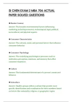 SI CHEN EXAM 2 MBA 706 ACTUAL&NewLine;PAPER SOLVED QUESTIONS
