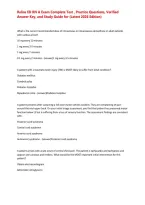 Relias ED RN A Exam Complete Test &comma; Practice Questions&comma; Verified Answer Key&comma; and Study Guide for &lpar;Latest 2026 Edition&rpar;&NewLine;