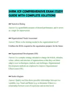 SHRM SCP COMPREHENSIVE EXAM STUDY&NewLine;GUIDE WITH COMPLETE SOLUTIONS