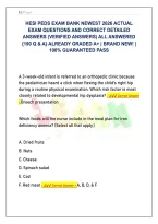 Score A&plus; on HESI Pediatrics&colon; 190 Real Exam Questions and Expert-Graded Interventions