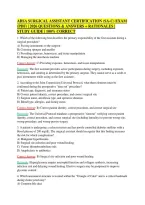 ABSA Surgical Assistant Certification &lpar;SA-C&rpar; Exam 1 &lpar;PDF&rpar; &vert; 2026 Questions & Answers &plus; Rationales &vert; Study Guide