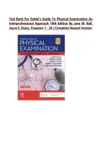 Test Bank For Seidel's Guide to Physical Examination An Interprofessional Approach 10thEdition by Jane W&period; Ball&comma; Joyce E&period;Dains Chapter 1-26